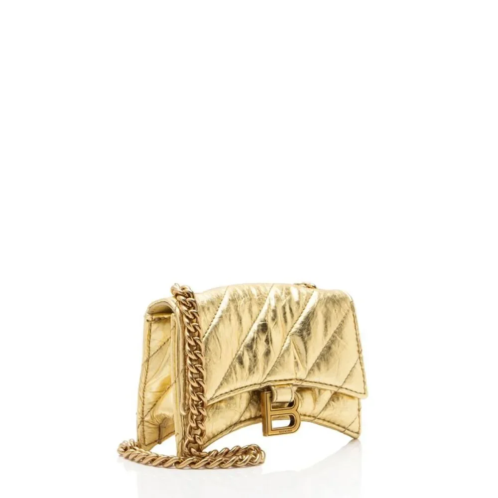 Balenciaga Metallic Quilted Calfskin Crush Mini Shoulder Bag - Picture 2 of 9